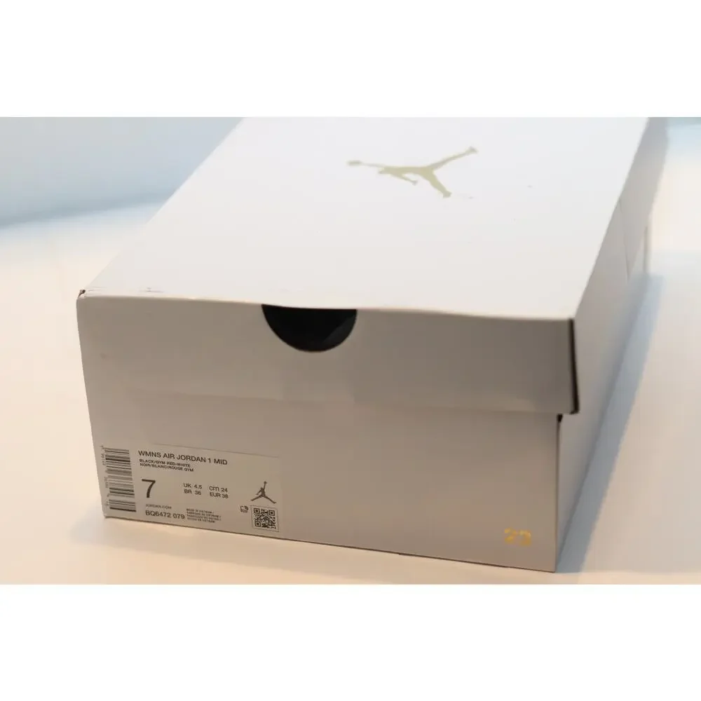 Nike Jordan 1 Mid Alternate Bred Toe Sz 7 Youth